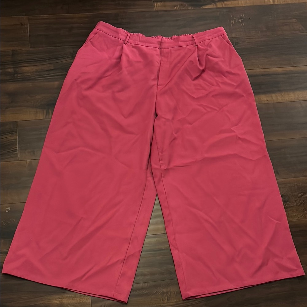 Cider Pink Wide Leg Pants